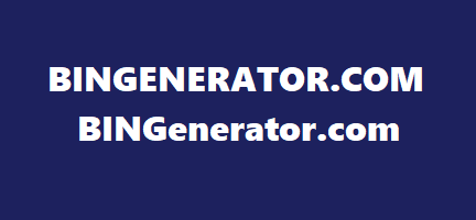 BIN Generator for Credit Cards